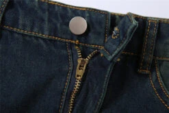 Dark Blue Denim Midi Skirt | Miyeon - (G)I-DLE -Amped Apparel Miyeon GI DLE Dark Blue Denim Midi Skirt 8 600x400 1