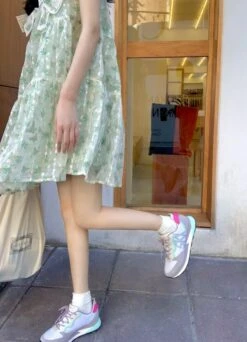 Green Butterfly Bow Dress | Miyeon - (G)I-DLE -Amped Apparel Miyeon GI DLE Green Butterfly Bow Dress 9 600x830 1