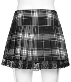 Pink Plaid Lace Skirt | Miyeon - (G)I-DLE -Amped Apparel Miyeon GI DLE Pink Plaid Lace Skirt 20 600x694 1