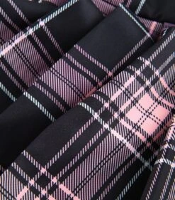 Pink Plaid Lace Skirt | Miyeon - (G)I-DLE -Amped Apparel Miyeon GI DLE Pink Plaid Lace Skirt 7 600x683 1