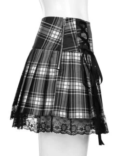 Pink Plaid Lace Skirt | Miyeon - (G)I-DLE -Amped Apparel Miyeon GI DLE Pink Plaid Lace Skirt 8 600x782 1