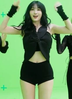 Black Sequin Embellished Flower Dress | Momo - Twice -Amped Apparel Momo Twice Black Sequin Embellished Flower Dress 9