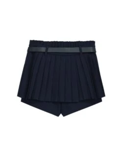 Navy Blue Protruding Pleated Skorts | Hanni - NewJeans -Amped Apparel Navy Blue Protruding Pleated Skorts Hanni NewJeans 1 600x750 1