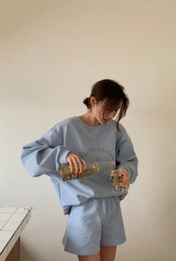 Yellow Letter Embroidered Shorts | Ningning - Aespa -Amped Apparel Ningning Aespa Yellow Letter Embroidered Shorts 12