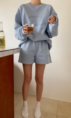 Yellow Letter Embroidered Shorts | Ningning - Aespa -Amped Apparel Ningning Aespa Yellow Letter Embroidered Shorts 13