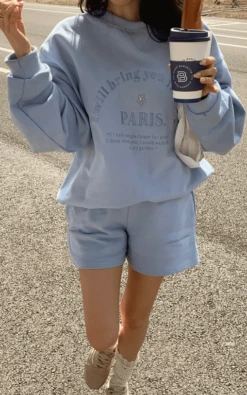 Yellow Letter Embroidered Shorts | Ningning - Aespa -Amped Apparel Ningning Aespa Yellow Letter Embroidered Shorts 15