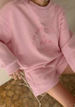 Yellow Letter Embroidered Shorts | Ningning - Aespa -Amped Apparel Ningning Aespa Yellow Letter Embroidered Shorts 8