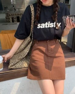 Brown A-Line Skirt | Ningning - Aespa -Amped Apparel Ningning – Aespa Brown A Line Skirt 12