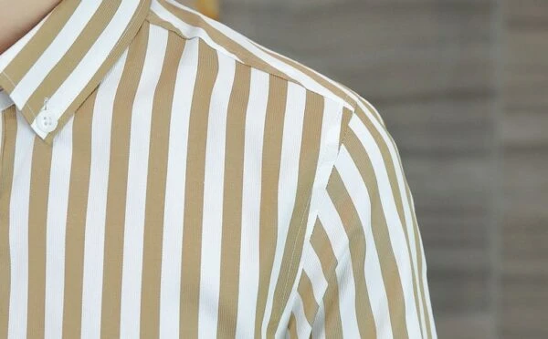 Brown And White Stripes Shirt | Sunoo - Enhypen 7 Brown And White Stripes Shirt | Sunoo - Enhypen - Image 5
