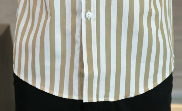 Brown And White Stripes Shirt | Sunoo - Enhypen 9 Brown And White Stripes Shirt | Sunoo - Enhypen - Image 7