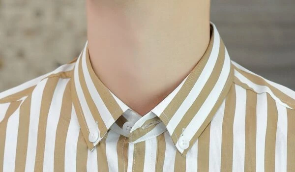 Brown And White Stripes Shirt | Sunoo - Enhypen 6 Brown And White Stripes Shirt | Sunoo - Enhypen - Image 4