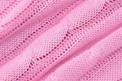 Pink Knitted Button-Down Cropped Polo | Liz - IVE -Amped Apparel Pink Knitted Button Down Cropped Polo Liz IVE 2 600x397 1