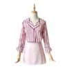 Pink Striped Shirt | Suzy -Amped Apparel Pink Striped Blouse 600x586 1
