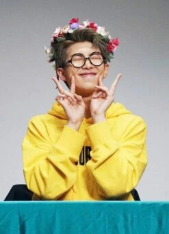 Yellow Security Hoodie | RM - BTS -Amped Apparel RM Yellow Security Sweater 1 e1643806773248