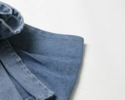 Blue Flower Embellished Denim Skirt | Sana - Twice -Amped Apparel Sana Twice Blue Flower Embellished Denim Skirt 7 600x480 1