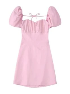 Pink Puff Sleeve Dress | Seohyun - Girls Generation