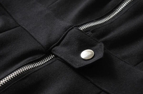 Black Motorcycle Buttoned Belt Jumpsuit | Seulgi - Red Velvet 14 Black Motorcycle Buttoned Belt Jumpsuit | Seulgi - Red Velvet - Image 12