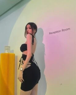 Black Waist Straps Skirt | Seulgi - Red Velvet -Amped Apparel Seulgi – Red Velvet Black Waist Straps Skirt 9 600x751 1