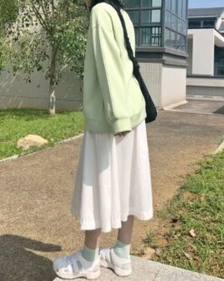 Soft Green Oversized Sweatshirt | Kun - NCT -Amped Apparel Soft Green Oversized Sweatshirt Kun NCT green 5 600x750 1