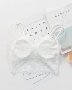 Black Lace Strap Crop Top | Solar - Mamamoo -Amped Apparel Solar Lace Shoulder Strap Tube Top 10