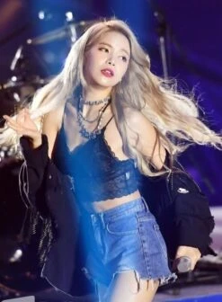 Black Lace Strap Crop Top | Solar - Mamamoo -Amped Apparel Solar Lace Shoulder Strap Tube Top Inspiration 2