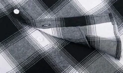 Black Plaid Hooded Shirt | Suga - BTS -Amped Apparel Suga BTS Black Plaid Hooded Shirt 3 600x359 1