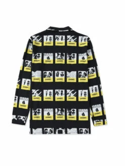 Yellow Black Shirt | Suga - BTS -Amped Apparel Suga BTS Clothing Yellow Black Shirt Backside e1643804263757 600x792 1