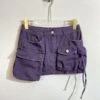 Lilac Multi-Pocket Cargo Skirt | Sumin - STAYC -Amped Apparel Sumin STAYC Blue Multi Pocket Cargo Skirt 3 600x706 1