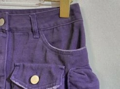 Lilac Multi-Pocket Cargo Skirt | Sumin - STAYC -Amped Apparel Sumin STAYC Blue Multi Pocket Cargo Skirt 6 600x444 1