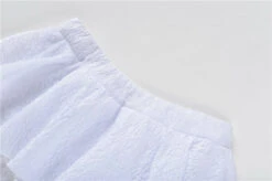 White Layered Ruffled Skorts | Sumin - STAYC -Amped Apparel Sumin STAYC White Layered Ruffled Skorts 4 1 600x399 1