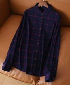 Blue Checkered Button-Up Shirt | Taehyung - BTS