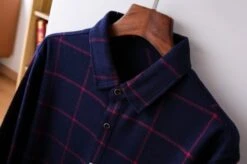 Blue Checkered Button-Up Shirt | Taehyung - BTS -Amped Apparel Taehyung BTS Blue Checkered Button Up Shirt 5 600x398 1