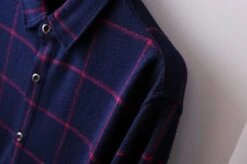 Blue Checkered Button-Up Shirt | Taehyung - BTS -Amped Apparel Taehyung BTS Blue Checkered Button Up Shirt 7 600x399 1