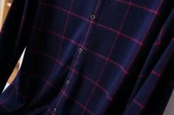 Blue Checkered Button-Up Shirt | Taehyung - BTS -Amped Apparel Taehyung BTS Blue Checkered Button Up Shirt 8 600x397 1