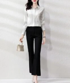 Red Stripe Collared Shirt | Taehyung - BTS -Amped Apparel Taehyung BTS Red Stripe Collared Shirt 10 600x709 1