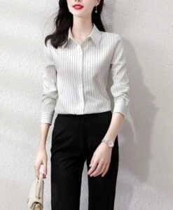 Red Stripe Collared Shirt | Taehyung - BTS -Amped Apparel Taehyung BTS Red Stripe Collared Shirt 15 600x728 1