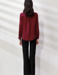 Red Stripe Collared Shirt | Taehyung - BTS -Amped Apparel Taehyung BTS Red Stripe Collared Shirt 6 600x771 1