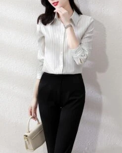 Red Stripe Collared Shirt | Taehyung - BTS -Amped Apparel Taehyung BTS Red Stripe Collared Shirt 8 600x754 1