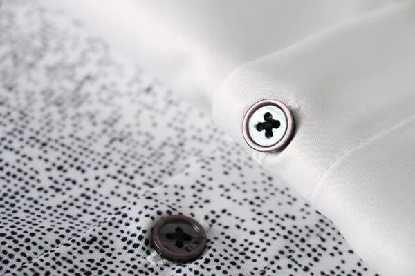 White And Black Splatter-Style Ombre Shirt | Xiumin - EXO 6 White And Black Splatter-Style Ombre Shirt | Xiumin - EXO - Image 4