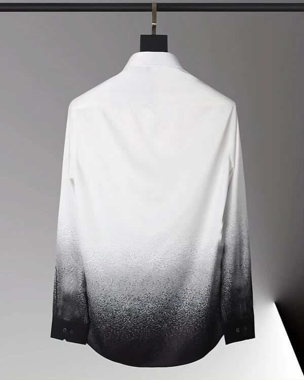 White And Black Splatter-Style Ombre Shirt | Xiumin - EXO 7 White And Black Splatter-Style Ombre Shirt | Xiumin - EXO - Image 5