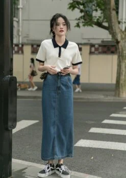 White Collared Polo Shirt | Chenle - NCT -Amped Apparel White Collared Polo Shirt Chenle NCT 18 600x844 1