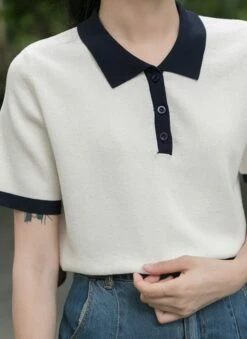 White Collared Polo Shirt | Chenle - NCT -Amped Apparel White Collared Polo Shirt Chenle NCT 3 600x823 1