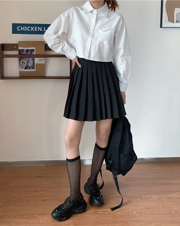 White Crop Shirt | Yuna - ITZY 17 White Crop Shirt | Yuna - ITZY - Image 15