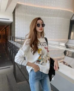 White Cutie Boy And Cat Print Sweatshirt | Jimin - BTS 17 White Cutie Boy And Cat Print Sweatshirt | Jimin - BTS -Amped Apparel White Cutie Boy And Cat Print Sweatshirt Jimin BTS 7 600x731 1