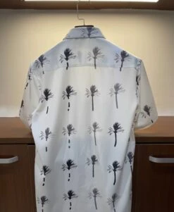 White Dandelion Pattern Shirt | Bobby - IKON -Amped Apparel White Dandelion Pattern Shirt Bobby IKON 1 600x731 1