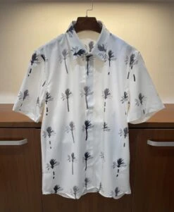 White Dandelion Pattern Shirt | Bobby - IKON