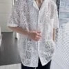 White Lace Short Sleeves Shirt | Jay - Enhypen -Amped Apparel White Lace Short Sleeves Shirt Jay Enhypen 4 600x750 1