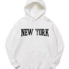 White New York Print Hoodie | Hyunjin - Stray Kids -Amped Apparel White New York Print Hoodie Hyunjin Stray Kids 4