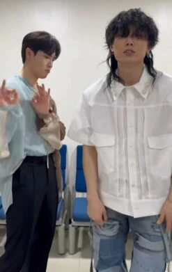 White Pearl-Collared Shirt | Bobby - IKON -Amped Apparel White Pearl Collared Shirt Bobby iKON inspi 1 600x951 1