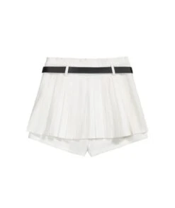 White Protruding Pleated Skorts | Haerin - NewJeans -Amped Apparel White Protruding Pleated Skorts Haerin NewJeans 10 600x715 1
